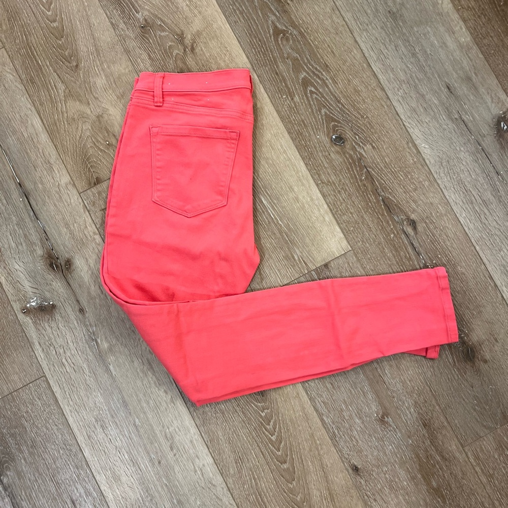 LOFT Coral Skinny Jeans